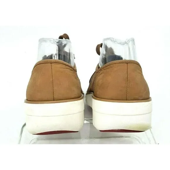 FitFlop Tan Loaff Moc‎ Shoe Lace Up Soft Nuebuck - Picture 3 of 12